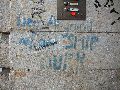 Graffitis-Schriften und Blütenfarben