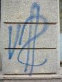 Graffitis-Schriften und Blütenfarben