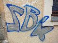 Graffitis-Schriften und Blütenfarben