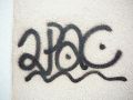 Graffitis-Schriften und Blütenfarben