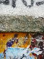 Graffitis-Schriften und Blütenfarben