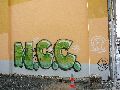 Graffitis-Schriften und Blütenfarben