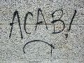Graffitis-Schriften und Blütenfarben