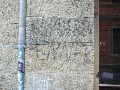 Graffitis-Schriften und Blütenfarben