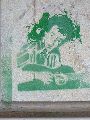 Graffitis-Schriften und Blütenfarben