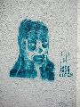 Graffitis-Schriften und Blütenfarben