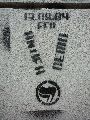 Graffitis-Schriften und Blütenfarben