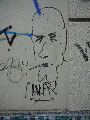Graffitis-Schriften und Blütenfarben