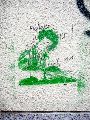 Graffitis-Schriften und Blütenfarben