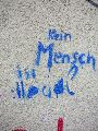 Graffitis-Schriften und Blütenfarben
