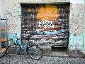 Graffitis-Schriften und Blütenfarben