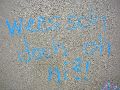 Graffitis-Schriften und Blütenfarben