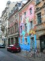 Graffitis-Schriften und Blütenfarben