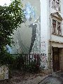 Graffitis-Schriften und Blütenfarben