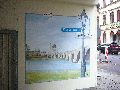 Graffitis-Schriften und Blütenfarben