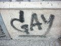 Graffitis-Schriften und Blütenfarben