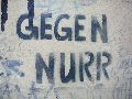 Graffitis-Schriften und Blütenfarben