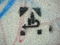 Graffitis-Schriften und Blütenfarben