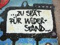 Graffitis-Schriften und Blütenfarben
