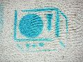 Graffitis-Schriften und Blütenfarben