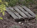 Industriezeitalter Plastiken zu besichtigen, an der Molebrücke Pieschen