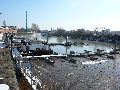 Winterspaziergang  an der Elbe, von Pieschen-Richtung Loschwitz-Blasewitz, mit einem besonderen Augenmerk auf die Waldschlösschenbückenbaustelle