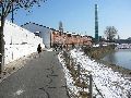 Winterspaziergang  an der Elbe, von Pieschen-Richtung Loschwitz-Blasewitz, mit einem besonderen Augenmerk auf die Waldschlösschenbückenbaustelle