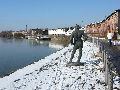 Winterspaziergang  an der Elbe, von Pieschen-Richtung Loschwitz-Blasewitz, mit einem besonderen Augenmerk auf die Waldschlösschenbückenbaustelle