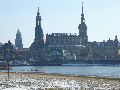 Winterspaziergang  an der Elbe, von Pieschen-Richtung Loschwitz-Blasewitz, mit einem besonderen Augenmerk auf die Waldschlösschenbückenbaustelle
