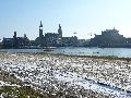 Winterspaziergang  an der Elbe, von Pieschen-Richtung Loschwitz-Blasewitz, mit einem besonderen Augenmerk auf die Waldschlösschenbückenbaustelle