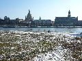 Winterspaziergang  an der Elbe, von Pieschen-Richtung Loschwitz-Blasewitz, mit einem besonderen Augenmerk auf die Waldschlösschenbückenbaustelle