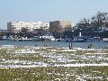 Winterspaziergang  an der Elbe, von Pieschen-Richtung Loschwitz-Blasewitz, mit einem besonderen Augenmerk auf die Waldschlösschenbückenbaustelle