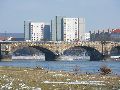 Winterspaziergang  an der Elbe, von Pieschen-Richtung Loschwitz-Blasewitz, mit einem besonderen Augenmerk auf die Waldschlösschenbückenbaustelle