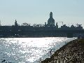 Winterspaziergang  an der Elbe, von Pieschen-Richtung Loschwitz-Blasewitz, mit einem besonderen Augenmerk auf die Waldschlösschenbückenbaustelle