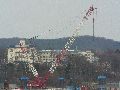 Winterspaziergang  an der Elbe, von Pieschen-Richtung Loschwitz-Blasewitz, mit einem besonderen Augenmerk auf die Waldschlösschenbückenbaustelle