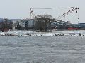 Winterspaziergang  an der Elbe, von Pieschen-Richtung Loschwitz-Blasewitz, mit einem besonderen Augenmerk auf die Waldschlösschenbückenbaustelle