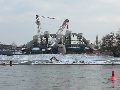 Winterspaziergang  an der Elbe, von Pieschen-Richtung Loschwitz-Blasewitz, mit einem besonderen Augenmerk auf die Waldschlösschenbückenbaustelle