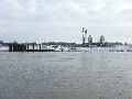 Winterspaziergang  an der Elbe, von Pieschen-Richtung Loschwitz-Blasewitz, mit einem besonderen Augenmerk auf die Waldschlösschenbückenbaustelle