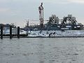 Winterspaziergang  an der Elbe, von Pieschen-Richtung Loschwitz-Blasewitz, mit einem besonderen Augenmerk auf die Waldschlösschenbückenbaustelle