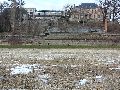 Winterspaziergang  an der Elbe, von Pieschen-Richtung Loschwitz-Blasewitz, mit einem besonderen Augenmerk auf die Waldschlösschenbückenbaustelle