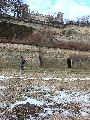 Winterspaziergang  an der Elbe, von Pieschen-Richtung Loschwitz-Blasewitz, mit einem besonderen Augenmerk auf die Waldschlösschenbückenbaustelle