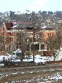Winterspaziergang  an der Elbe, von Pieschen-Richtung Loschwitz-Blasewitz, mit einem besonderen Augenmerk auf die Waldschlösschenbückenbaustelle