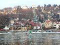 Winterspaziergang  an der Elbe, von Pieschen-Richtung Loschwitz-Blasewitz, mit einem besonderen Augenmerk auf die Waldschlösschenbückenbaustelle