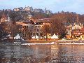 Winterspaziergang  an der Elbe, von Pieschen-Richtung Loschwitz-Blasewitz, mit einem besonderen Augenmerk auf die Waldschlösschenbückenbaustelle