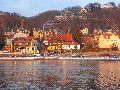 Winterspaziergang  an der Elbe, von Pieschen-Richtung Loschwitz-Blasewitz, mit einem besonderen Augenmerk auf die Waldschlösschenbückenbaustelle