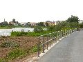  Die Pieschener Hafenstadtlandschaft von der Neuen Molebrücke aus gesehen
