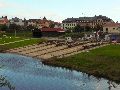  Die Pieschener Hafenstadtlandschaft von der Neuen Molebrücke aus gesehen