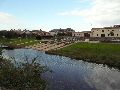  Die Pieschener Hafenstadtlandschaft von der Neuen Molebrücke aus gesehen