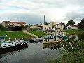  Die Pieschener Hafenstadtlandschaft von der Neuen Molebrücke aus gesehen