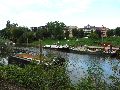  Die Pieschener Hafenstadtlandschaft von der Neuen Molebrücke aus gesehen